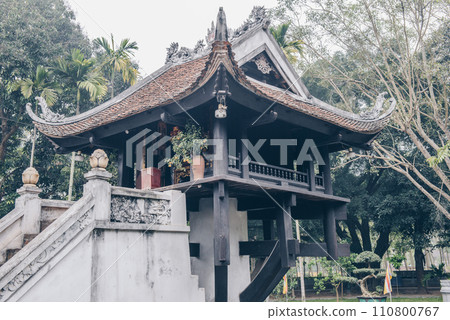 One Pillar pagoda an iconic and popular Buddhist temple in Hanoi the capital cities of Vietnam. 110800767