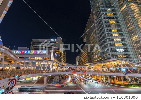 大阪阿倍野Harukas近鐵總店與天王寺MIO夜景 大阪阿倍野Harukas近鐵總店與天王寺MIO夜景 110801306