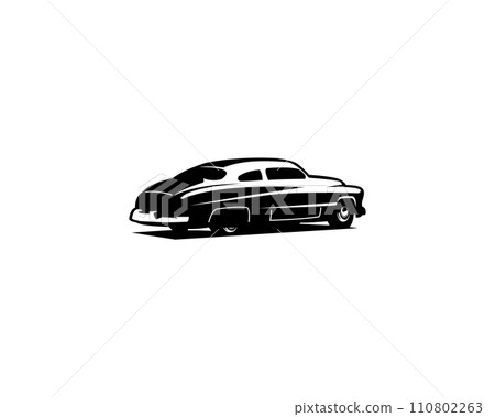 mercury caupe car isolated on white background from front. Best for logos, badges and emblems. mercury caupe car isolated on white background from front. Best for logos, badges and emblems. 110802263
