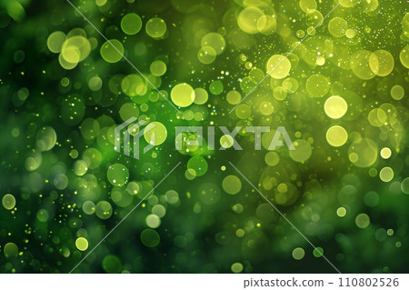 Green glitter background "AI generated image" 110802526