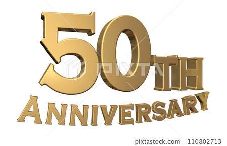 3DCG characters "50th Anniversary/50th Anniversary" Gold, Gold 110802713