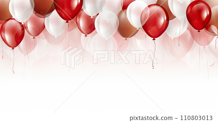 AI-generated content. group balloons floating 110803013