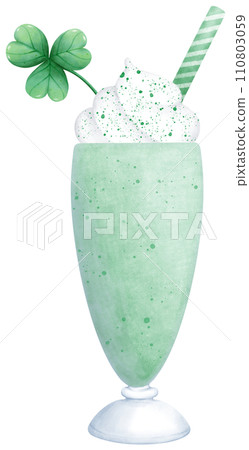 Luck of the Irish! Watercolor Shamrock Design for St. Patrick's Day Luck of the Irish! Watercolor Shamrock Design for St. Patrick's Day 110803059