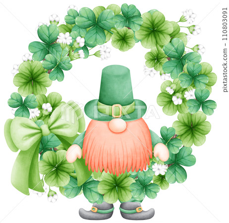 Luck of the Irish! Watercolor Shamrock Design for St. Patrick's Day Luck of the Irish! Watercolor Shamrock Design for St. Patrick's Day 110803091