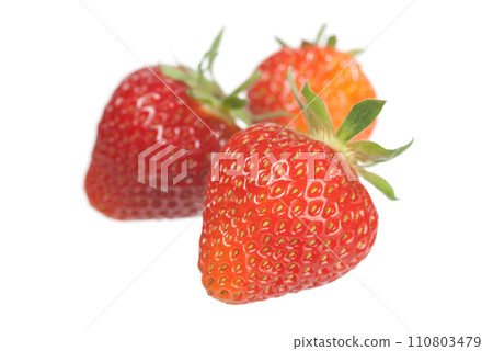 Strawberries on white 110803479