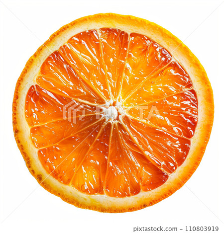 [AI生成圖像/AI插圖]橙子切成兩半的橫截面 110803919
