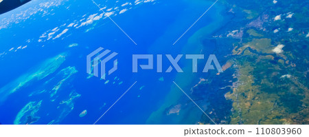 Aerial view of the Thousand Islands, North Jakarta 110803960