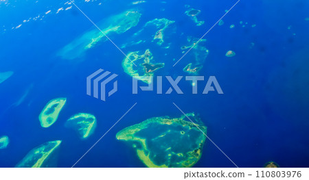 Aerial view of the Thousand Islands, North Jakarta 110803976