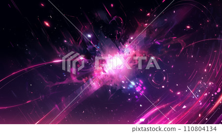 光與粒子圖形素材AI插畫 光與粒子圖形素材AI插畫 110804134