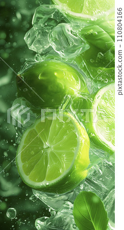 Image of lime in liquid (AI generated image) Image of lime in liquid (AI generated image) 110804166