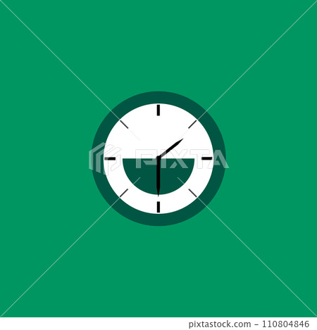 Vector clock icon. Schedule, appointment, important date concept. Modern flat design illustration. 110804846