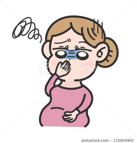 孕吐孕婦產婦圖 110804902