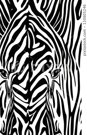 black and white abstract zebra pattern black and white abstract zebra pattern 110805246