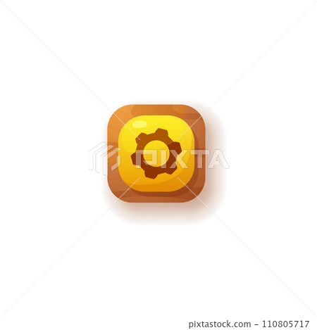 Settings ui button vector icon, push button...-插圖素材 [110805717] - PIXTA圖庫