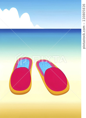 slippers for summer and the beach slippers for summer and the beach 110805816