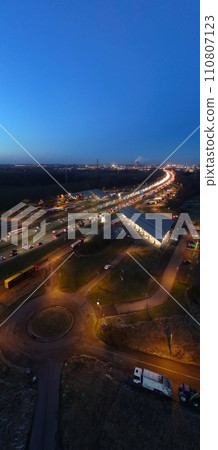 Vertical Vista: Nightfall on E19 Near Halle Vertical Vista: Nightfall on E19 Near Halle 110807123