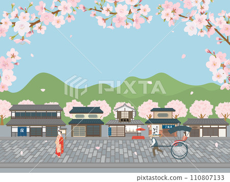 春天聯排別墅風景 110807133