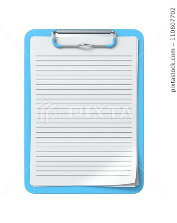 Blue clipboard 3D 110807702