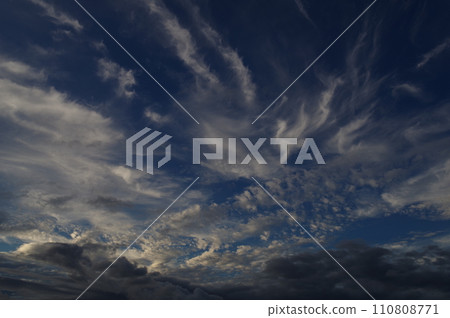 Summer clouds of blue sky and white clouds Cumulus Cotton clouds Majestic cumulus Cumulus 32 110808771