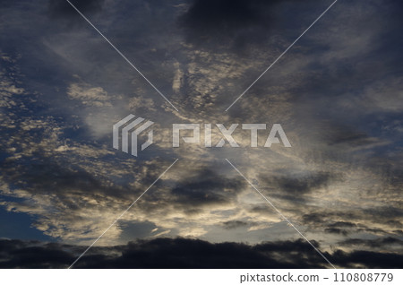 Summer clouds of blue sky and white clouds Cumulus Cotton clouds Majestic cumulus Cumulus 38 110808779