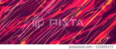 Abstract fluid art background dark purple and violet colors. Liquid marble. Acrylic painting with red lines and gradient 110809155