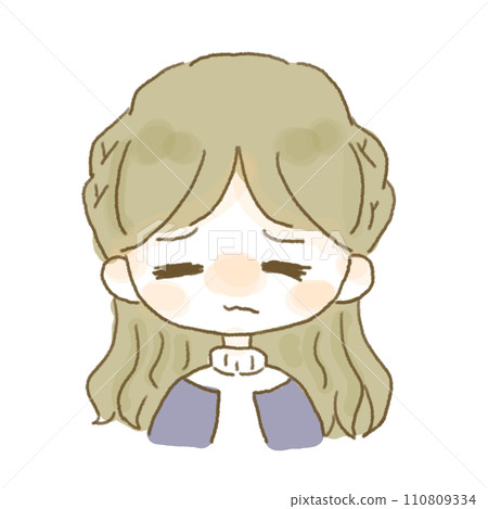 女孩帶著厭惡的表情 女孩帶著厭惡的表情 110809334