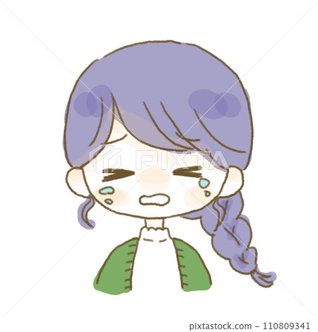 一個哭泣的女人的插圖 110809341