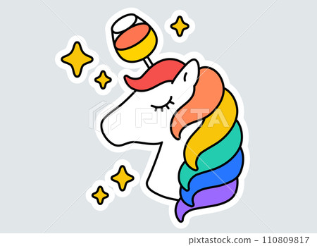 Wine bar Stickers Pack. Colorful fun stickers Wine bar Stickers Pack. Colorful fun stickers 110809817