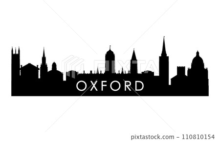 Oxford UK skyline silhouette.  110810154
