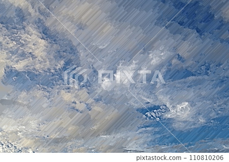 3D image pastel art blue sky and white clouds midsummer thunderclouds cumulus clouds 24 110810206
