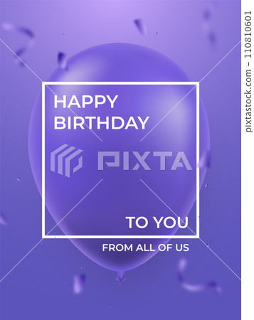 Happy Birthday design for poster 110810601