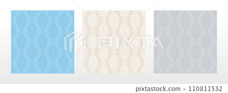 Set of abstract geometric patterns. Seamless vector backgrounds. Colored ornaments Graphic modern patterns Simple lattice graphic design 110811532