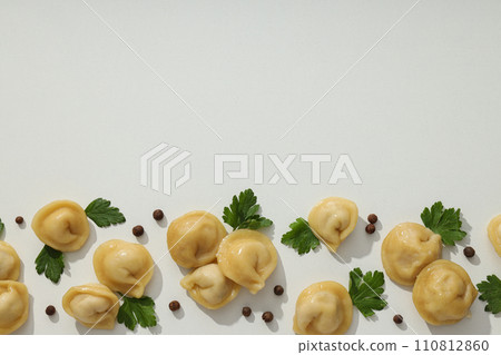 Dumplings, concept of tasty food, dough food Dumplings, concept of tasty food, dough food 110812860