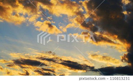 beautiful scenery of sunset sky 110813231