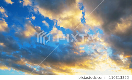 beautiful scenery of sunset sky 110813233
