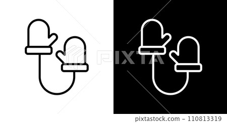 simple gloves icon 110813319
