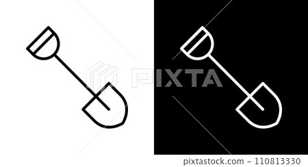 simple shovel icon 110813330