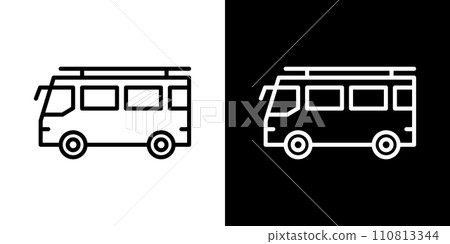 簡單的馬車車圖標 110813344