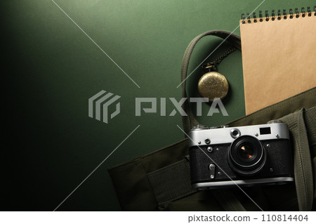 Retro camera, photo shooting on retro camera 110814404