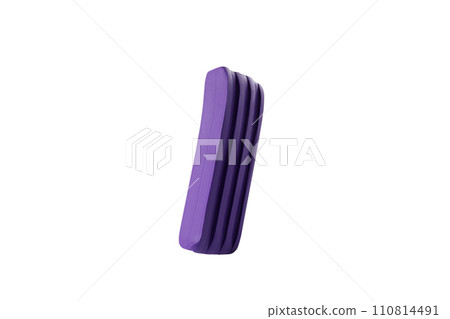 PNG, a layer of purple plasticine, isolated on a white background. PNG, a layer of purple plasticine, isolated on a white background. 110814491