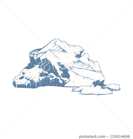 Iceberg vector illustration. Iceberg  110814686