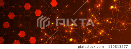 Technology background. Big data concept. Binary computer code. Hand drawn vector illustration. Technology background. Big data concept. Binary computer code. Hand drawn vector illustration. 110815277