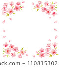 Cherry blossom watercolor illustration 4 110815302