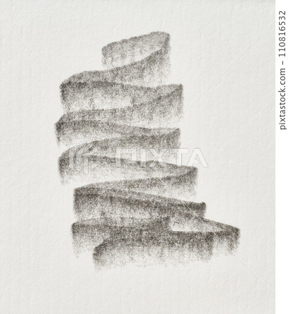 Sketch on white paper with black lead pencil 110816532