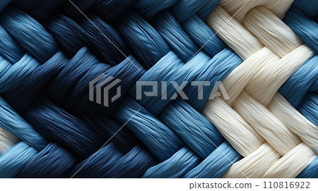 AI-generated content. Top view of detailed macro view of bleached denim weave. Seamless backdrop. Luxury weaving. Fabric tiles. Generative AI AI-generated content. Top view of detailed macro view of bleached denim weave. Seamless backdrop. Luxury weaving. Fabric tiles. Generative AI 110816922