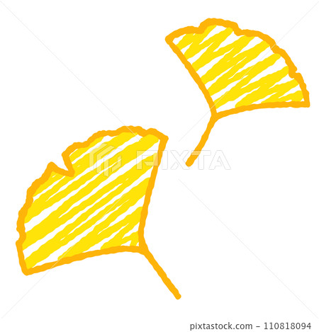 Simple ginkgo leaf illustration 110818094