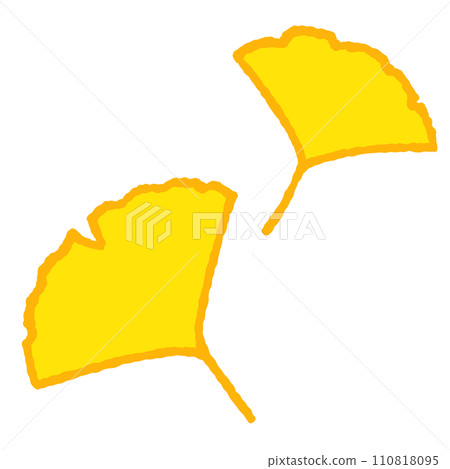 Simple ginkgo leaf illustration Simple ginkgo leaf illustration 110818095