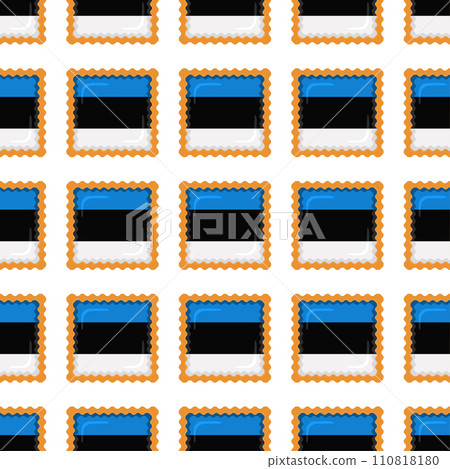 Pattern cookie with flag country Estonia in tasty biscuit Pattern cookie with flag country Estonia in tasty biscuit 110818180