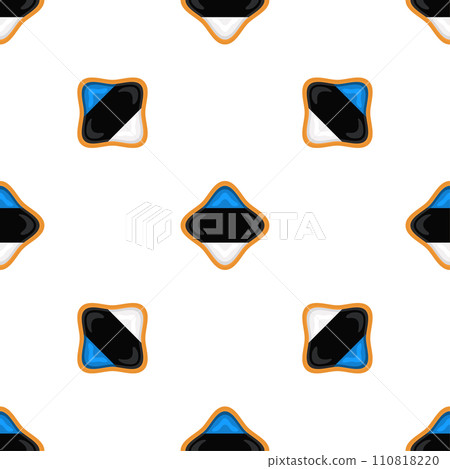 Pattern cookie with flag country Estonia in tasty biscuit 110818220