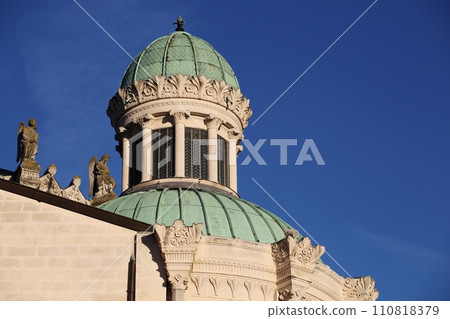 Details of the basilica of Ars sur Formans in France Details of the basilica of Ars sur Formans in France 110818379